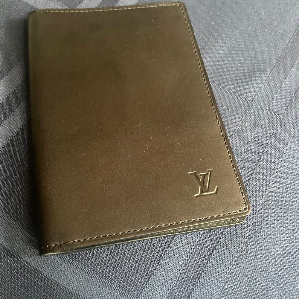 Louis Vuitton Black Passport Cover, NEW